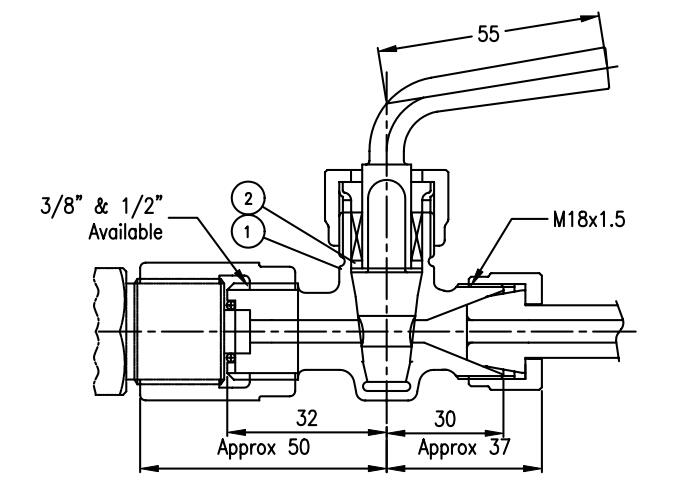 JIS F7343 Marine Pressure Gauge Cock